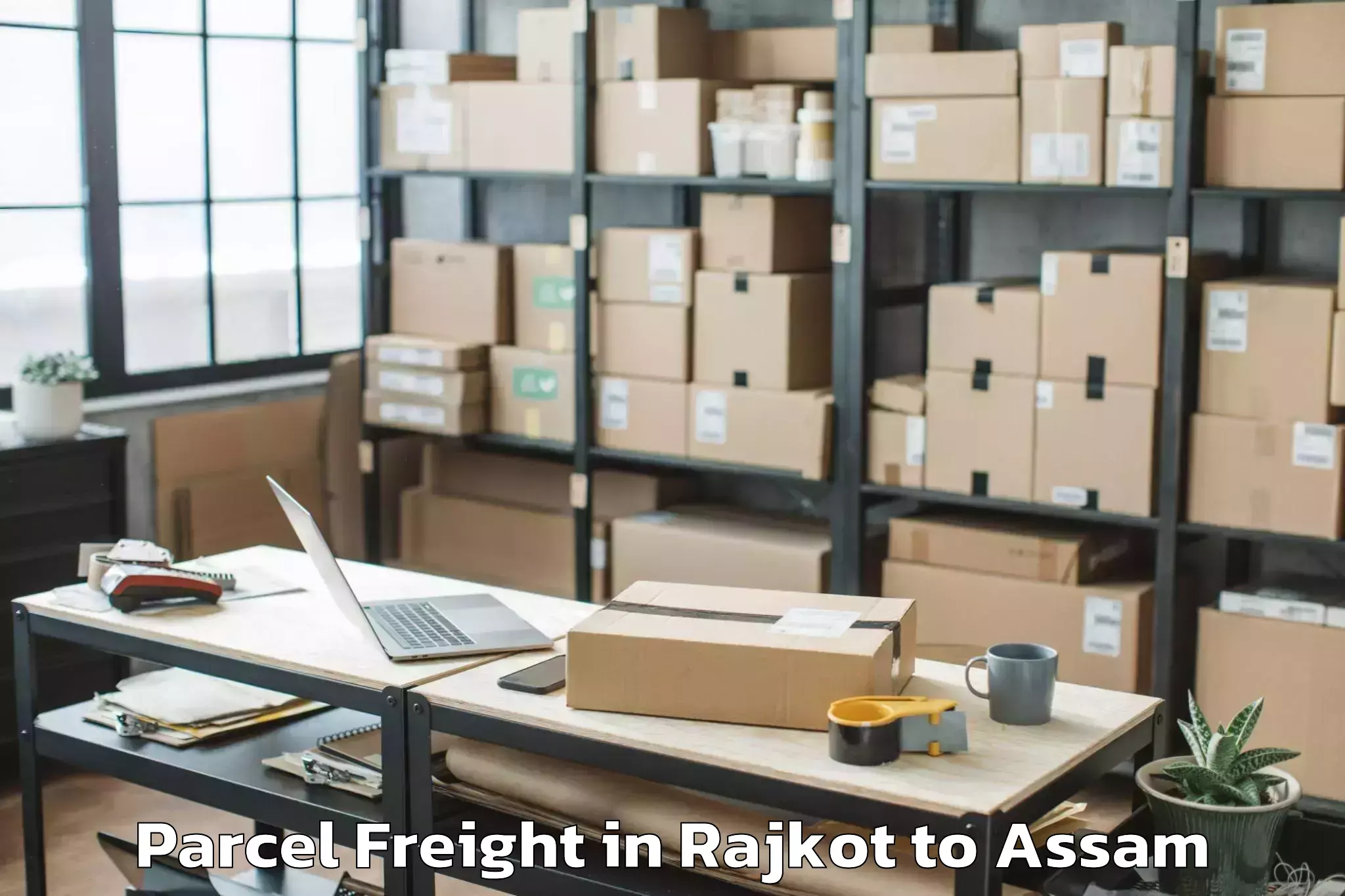 Leading Rajkot to Bajali Parcel Freight Provider